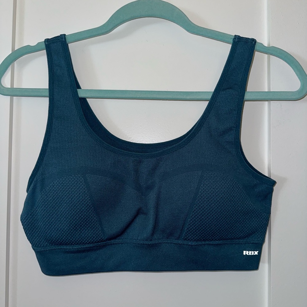 Blue Sports Bra with Padding